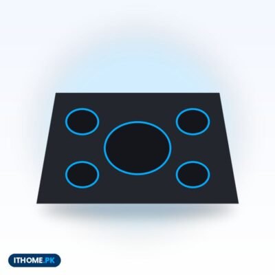 Laptop Cooling Pad with 5 Silent Fans and RGB Light (up to 17″)