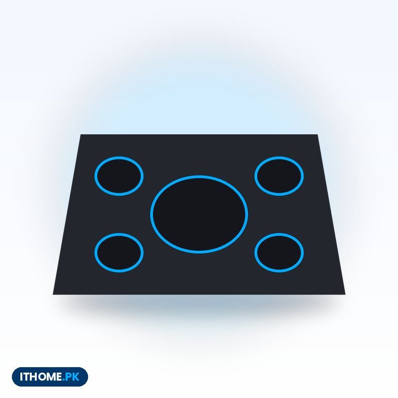 Laptop Cooling Pad with 5 Silent Fans and RGB Light (up to 17")